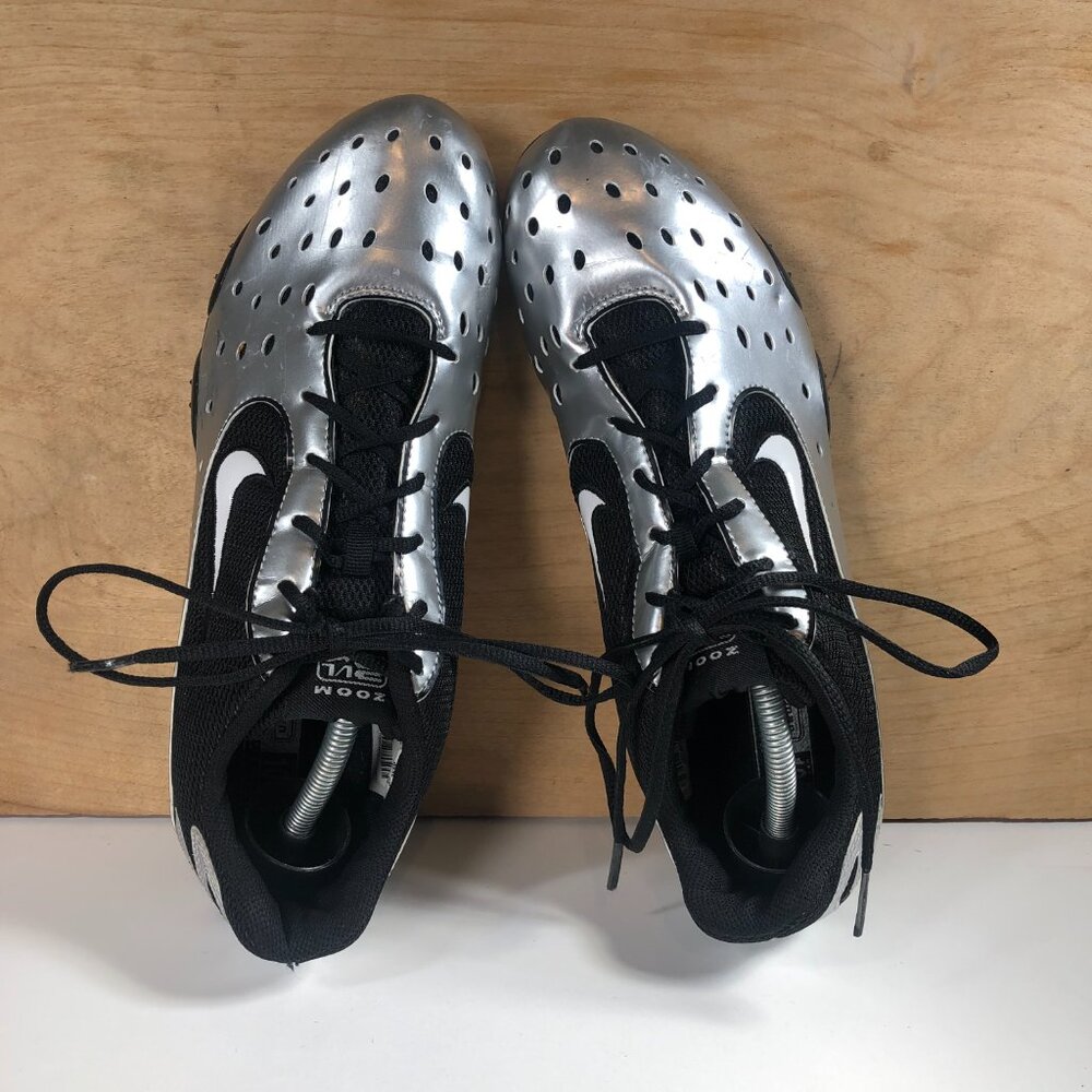 Nike Zoom Rival Bowerman Series Mens Size 10 Track Shoes 311894-011 Blk/Silver - Picture 7 of 13